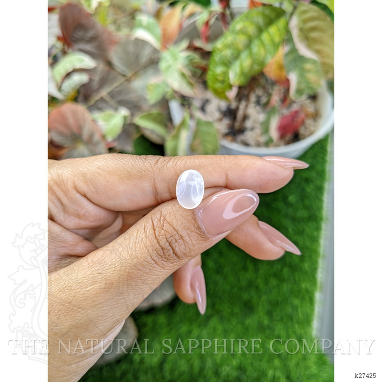 2.71 Ct. White Cabochon Moonstone from Ceylon (Sri Lanka)