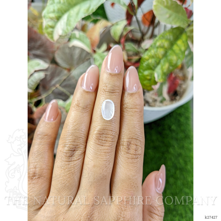 1.90 Ct. White Cabochon Moonstone from Ceylon (Sri Lanka)