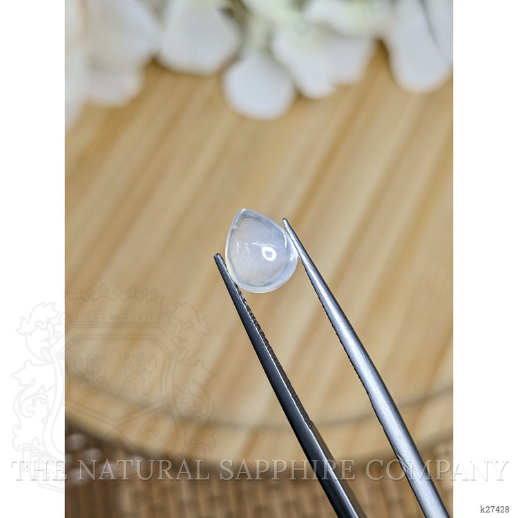 1.38 Ct. White Cabochon Moonstone from Ceylon (Sri Lanka)