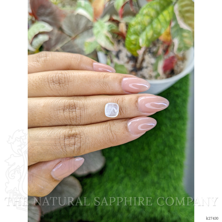 1.44 Ct. White Cabochon Moonstone from Ceylon (Sri Lanka)
