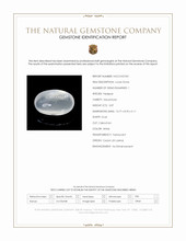 3.87 Ct. White Cabochon Moonstone from Ceylon (Sri Lanka) Scan Report