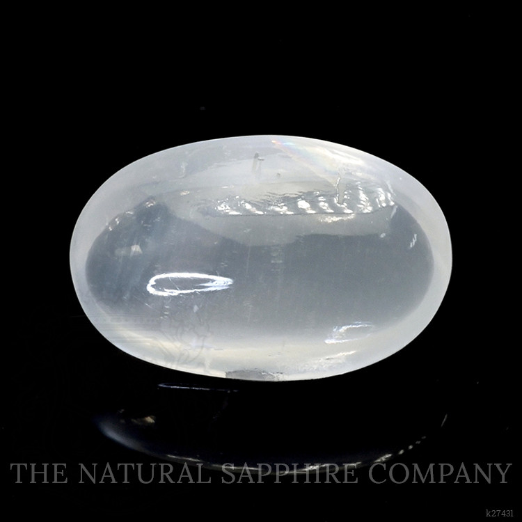 3.87 Ct. White Cabochon Moonstone from Ceylon (Sri Lanka)