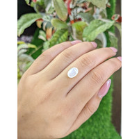 2.14 Ct. White Cabochon Moonstone from Ceylon (Sri Lanka) Life Style