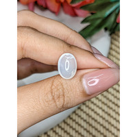3.44 Ct. White Cabochon Moonstone from Ceylon (Sri Lanka) Life Style