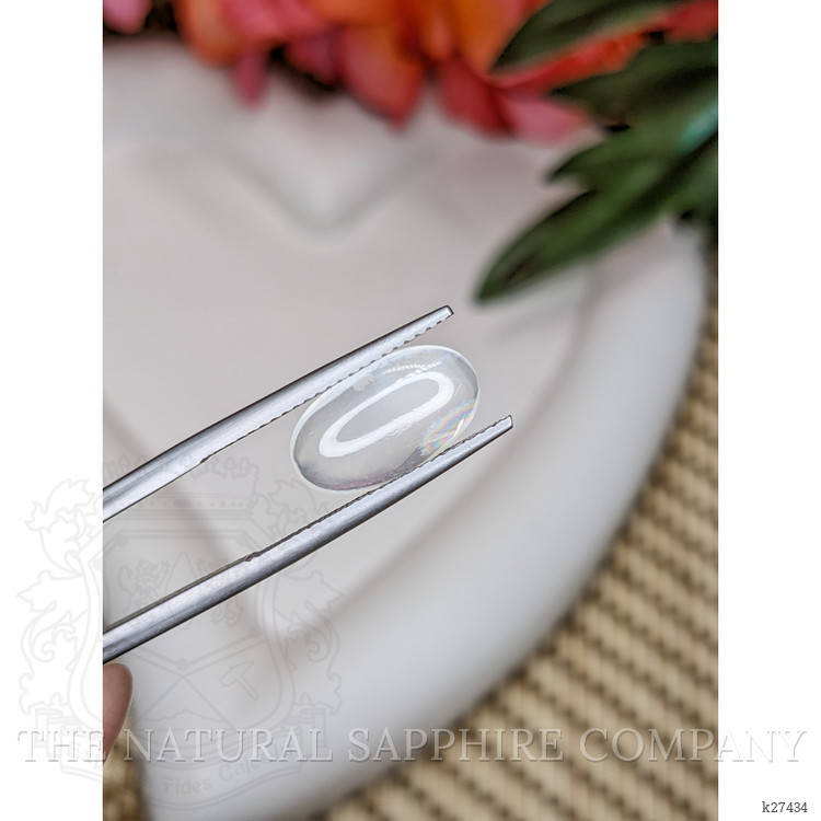 2.70 Ct. White Cabochon Moonstone from Ceylon (Sri Lanka)