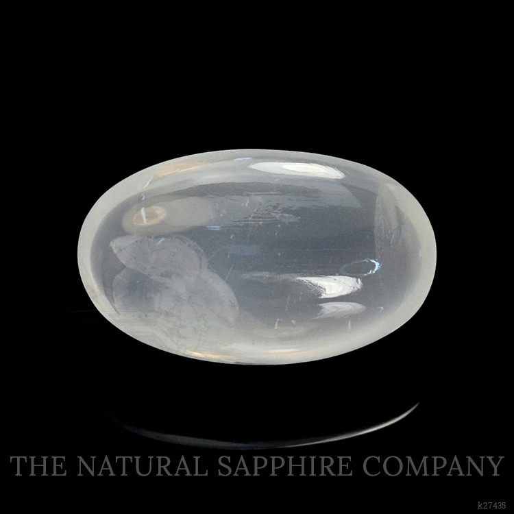 4.18 Ct. White Cabochon Moonstone from Ceylon (Sri Lanka)