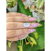 4.18 Ct. White Cabochon Moonstone from Ceylon (Sri Lanka) Life Style