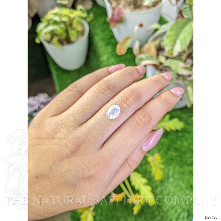1.94 Ct. White Cabochon Moonstone from Ceylon (Sri Lanka)