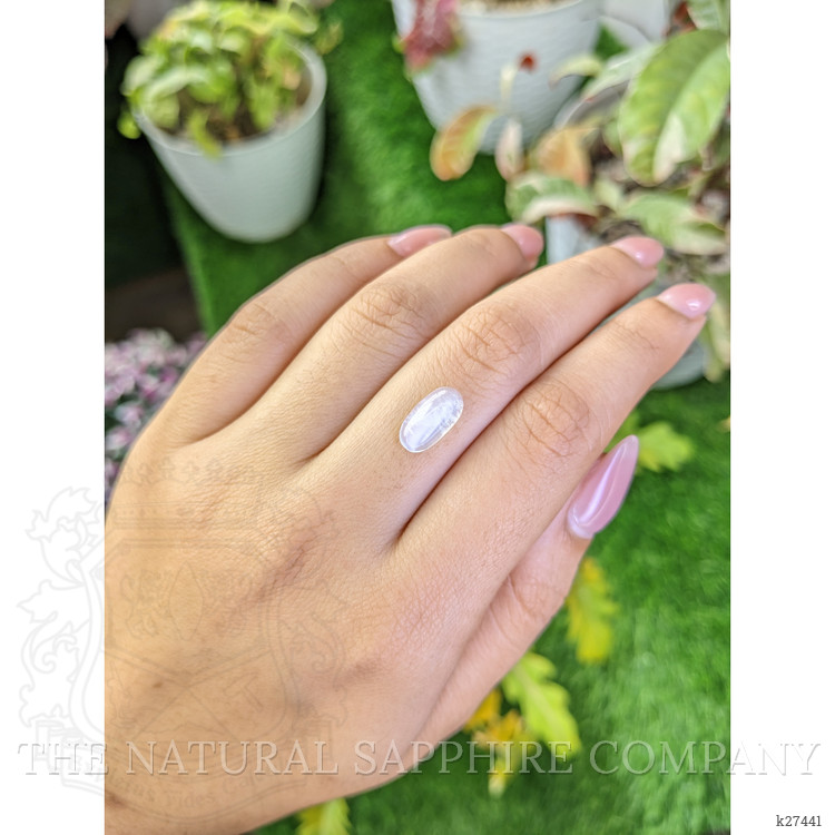 2.20 Ct. White Cabochon Moonstone from Ceylon (Sri Lanka)