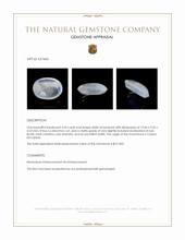 3.66 Ct. White Cabochon Moonstone from Ceylon (Sri Lanka) Appraisal
