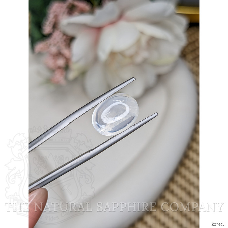 3.66 Ct. White Cabochon Moonstone from Ceylon (Sri Lanka)