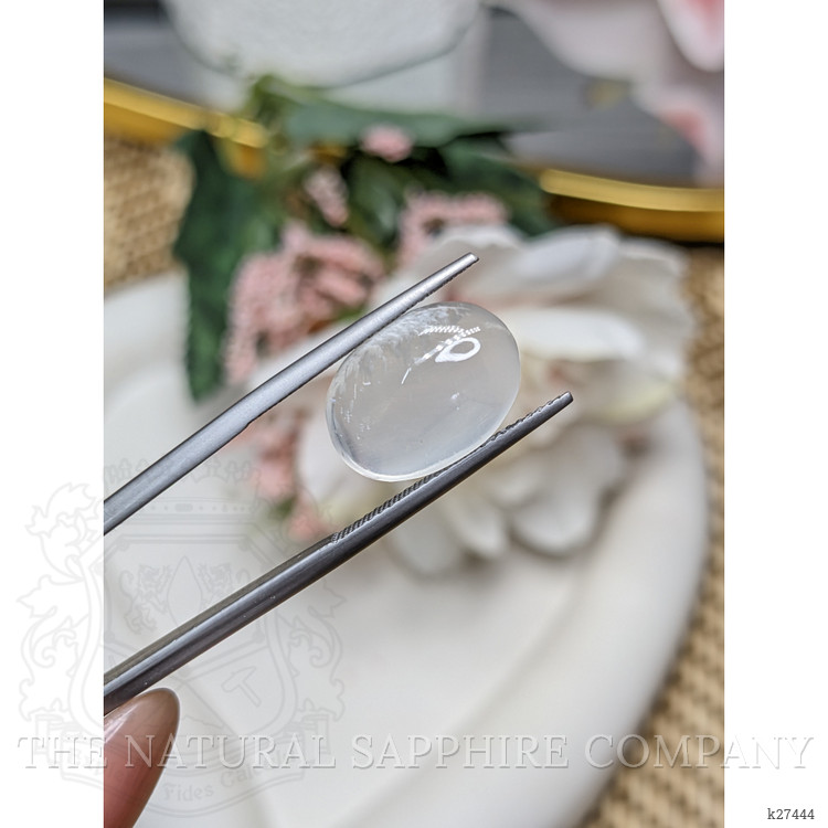 6.37 Ct. White Cabochon Moonstone from Ceylon (Sri Lanka)