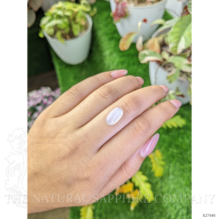 3.14 Ct. White Cabochon Moonstone from Ceylon (Sri Lanka)