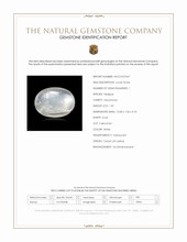 1.81 Ct. White Cabochon Moonstone from Ceylon (Sri Lanka) Scan Report