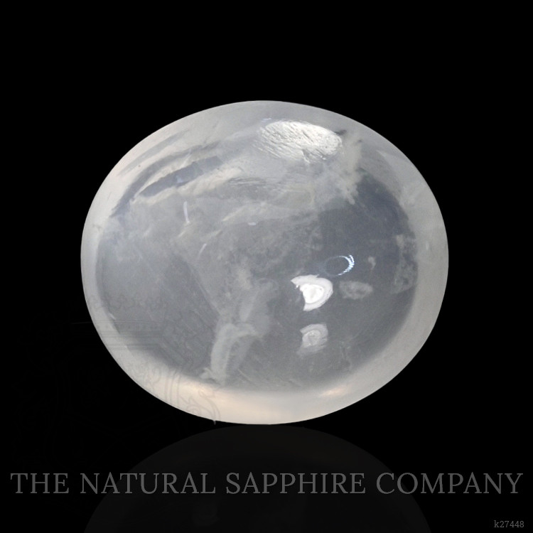 3.08 Ct. White Cabochon Moonstone from Ceylon (Sri Lanka)
