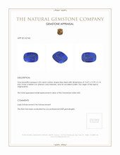 4.50 Ct. Lapis from Afghanistan Appraisal