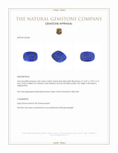4.50 Ct. Lapis from Afghanistan Appraisal