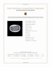 1.32 Ct. White Cabochon Moonstone from Ceylon (Sri Lanka) Scan Report