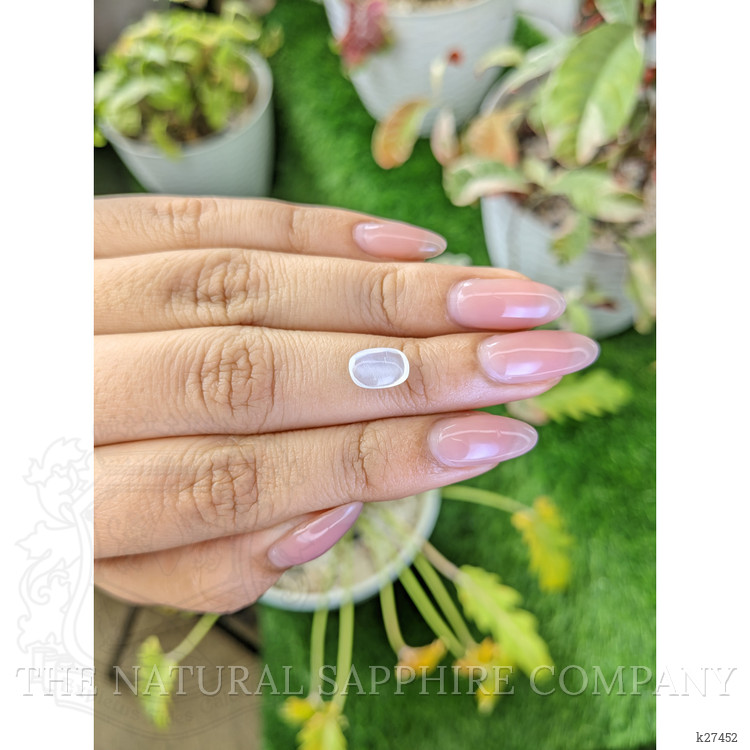 1.32 Ct. White Cabochon Moonstone from Ceylon (Sri Lanka)