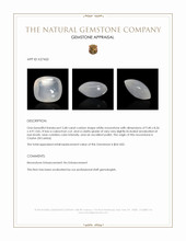 2.68 Ct. White Cabochon Moonstone from Ceylon (Sri Lanka) Appraisal