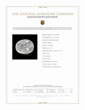 2.53 Ct. White Cabochon Moonstone from Ceylon (Sri Lanka) Scan Report
