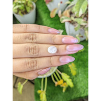 2.53 Ct. White Cabochon Moonstone from Ceylon (Sri Lanka) Life Style