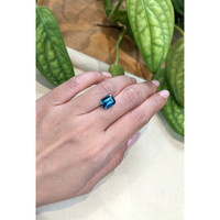 3.65 Ct. London Blue Topaz from Brazil Life Style