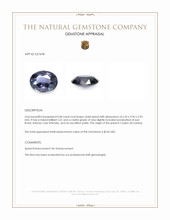 0.68 Ct. Violet Spinel from Ceylon (Sri Lanka) Appraisal