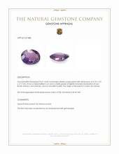 0.67 Ct. Pinkish Purple Spinel from Ceylon (Sri Lanka) Appraisal