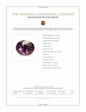 0.60 Ct. Purplish Pink Spinel from Ceylon (Sri Lanka) Scan Report