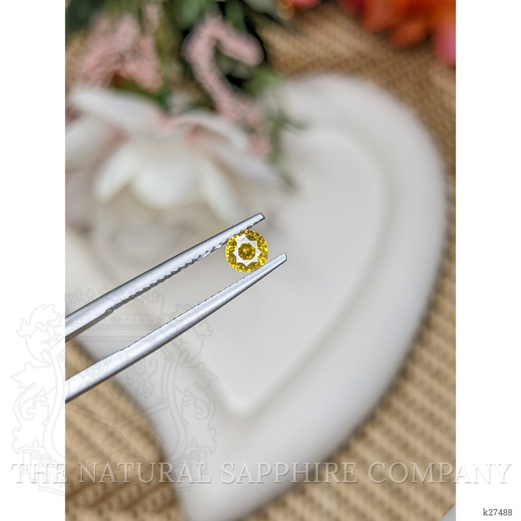 0.60 Ct. Yellow Zircon from Ceylon (Sri Lanka)