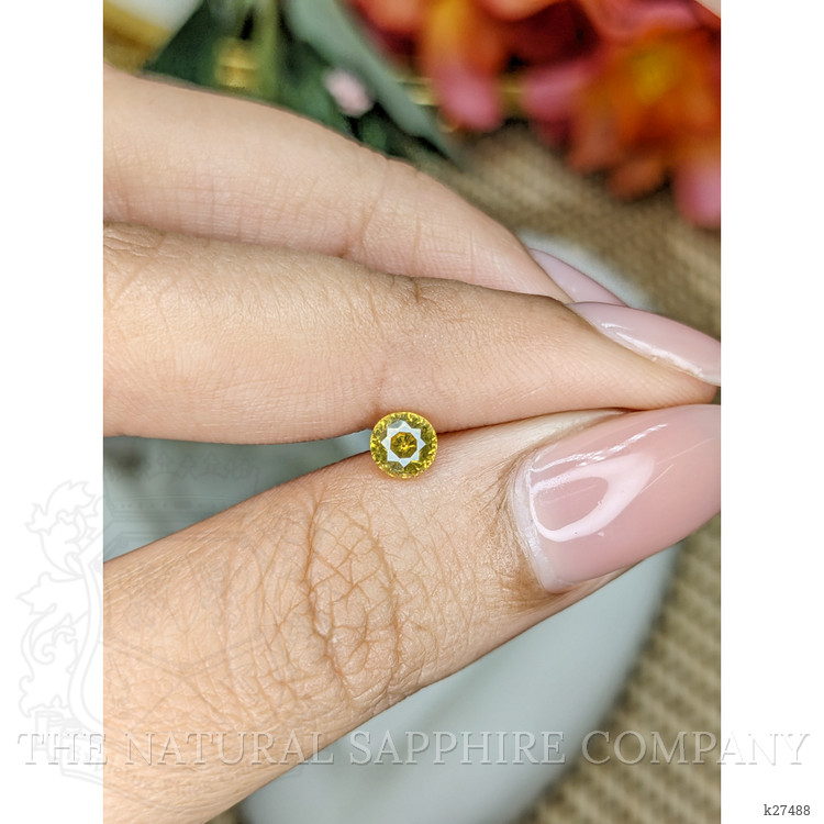 0.60 Ct. Yellow Zircon from Ceylon (Sri Lanka)