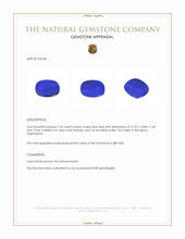 7.45 Ct. Lapis from Afghanistan Appraisal