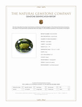 1.79 Ct. Green Tourmaline from Ceylon (Sri Lanka) Scan Report