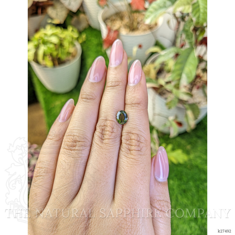 1.79 Ct. Green Tourmaline from Ceylon (Sri Lanka)