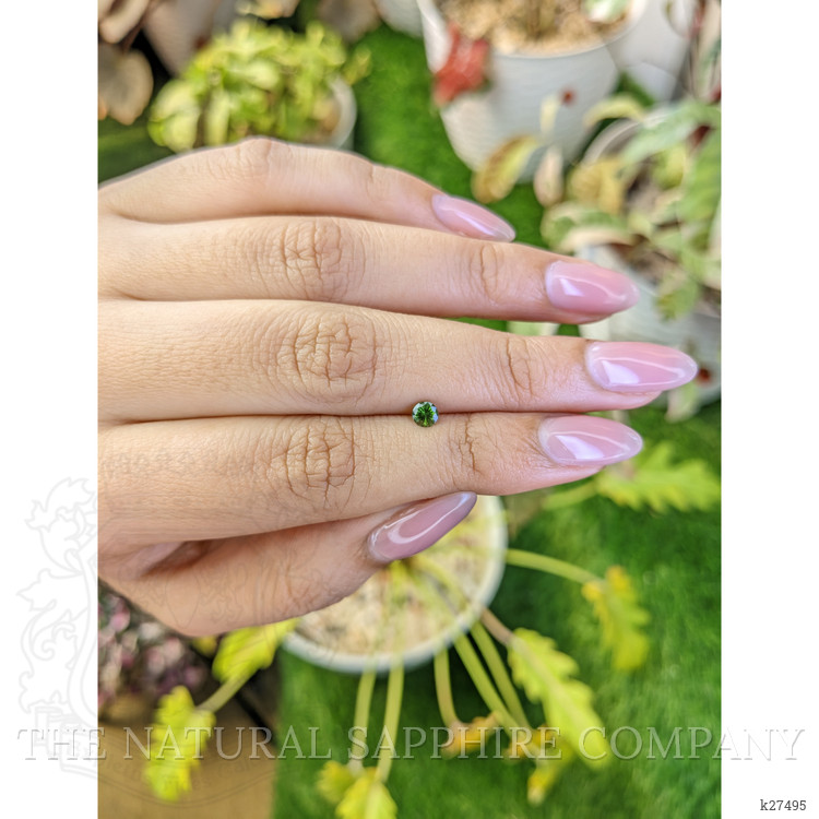 0.32 Ct. Green Tourmaline from Ceylon (Sri Lanka)