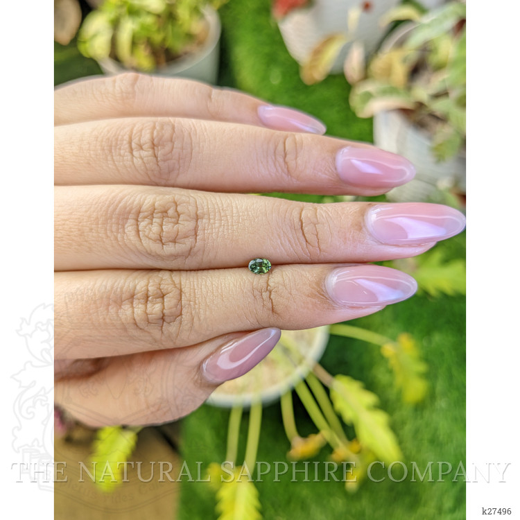 0.25 Ct. Yellowish Green Tourmaline from Ceylon (Sri Lanka)