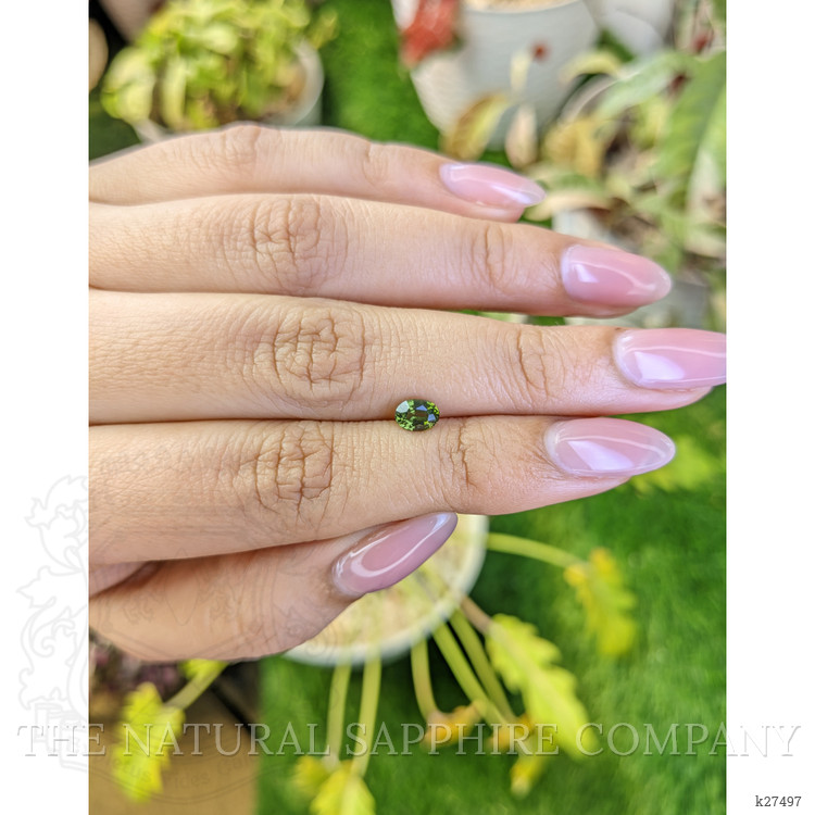0.67 Ct. Green Tourmaline from Ceylon (Sri Lanka)