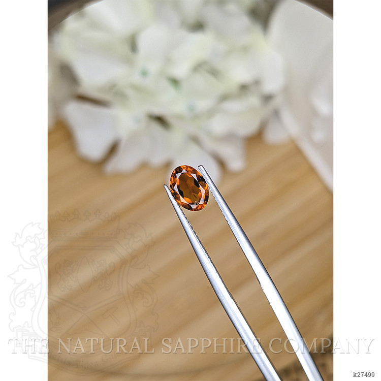 0.68 Ct. Orange Hessonite Garnet from Madagascar