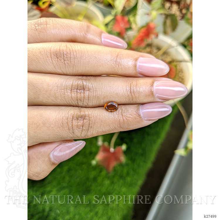 0.68 Ct. Orange Hessonite Garnet from Madagascar