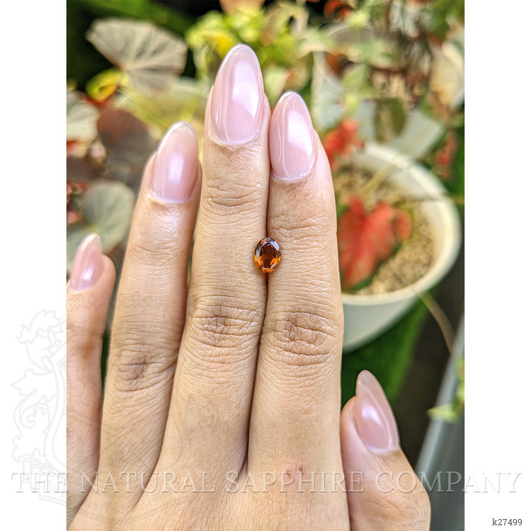 0.68 Ct. Orange Hessonite Garnet from Madagascar