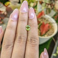 0.84 Ct. Green (Lime Green) Peridot from Pakistan Life Style