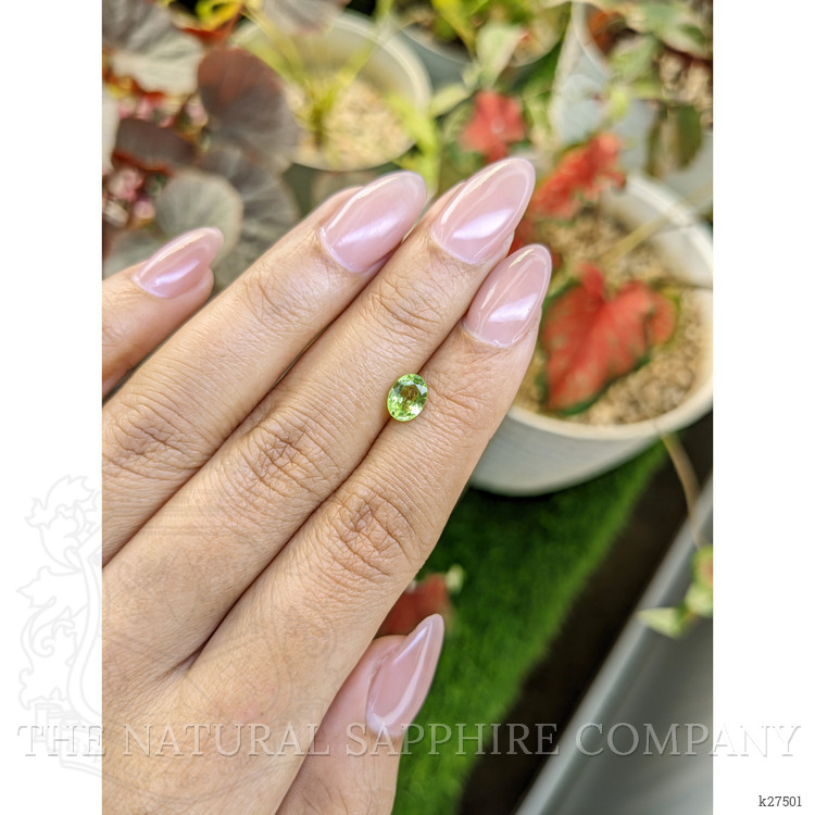 0.84 Ct. Green (Lime Green) Peridot from Pakistan