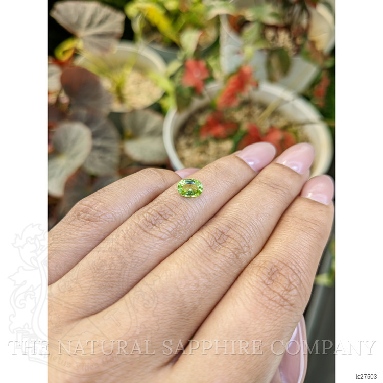 0.78 Ct. Green (Lime Green) Peridot from Pakistan