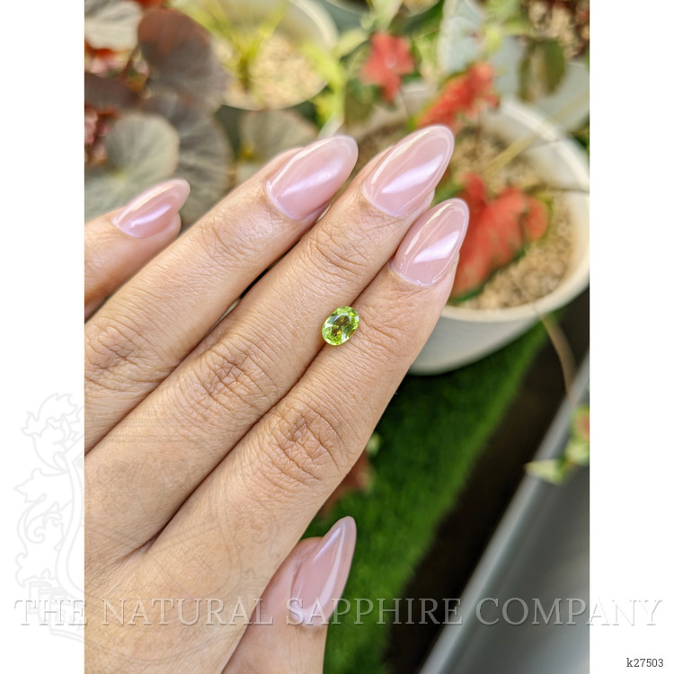 0.78 Ct. Green (Lime Green) Peridot from Pakistan