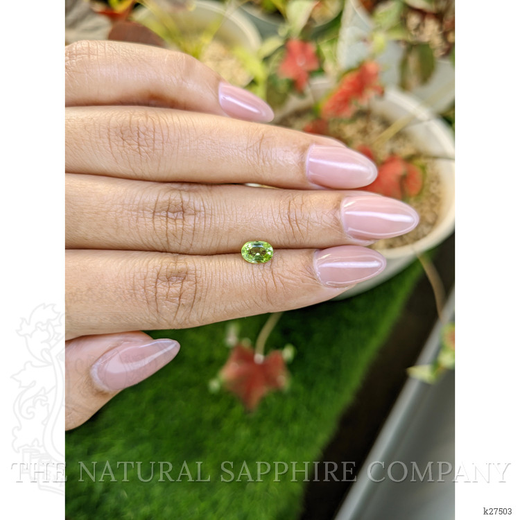 0.78 Ct. Green (Lime Green) Peridot from Pakistan