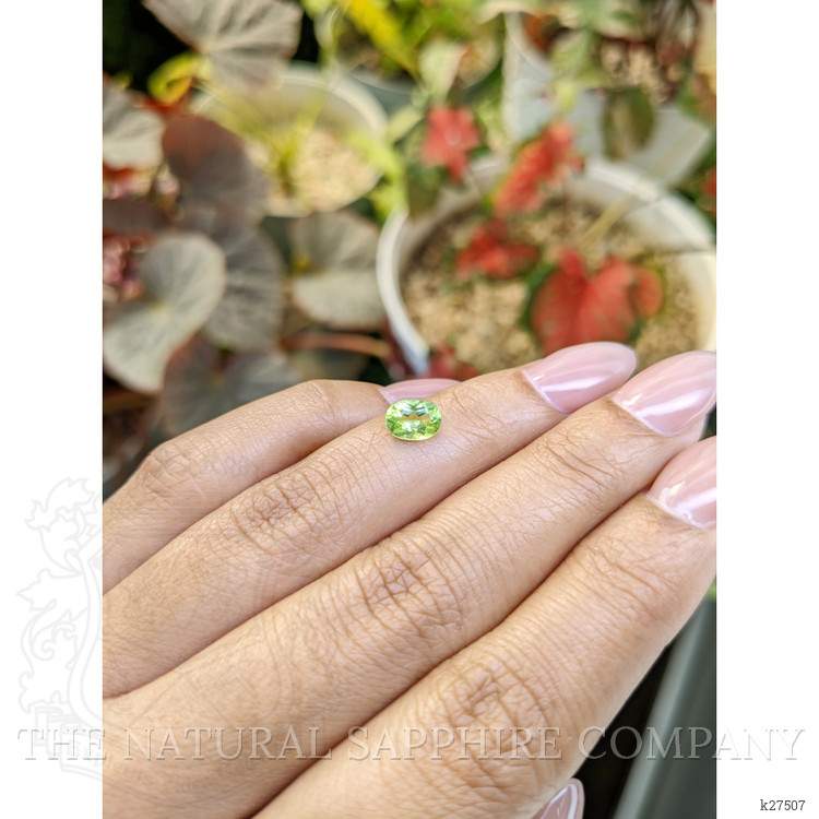0.87 Ct. Green (Lime Green) Peridot from Pakistan