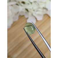 3.50 Ct. Green Cabochon Prasiolite from Madagascar Life Style