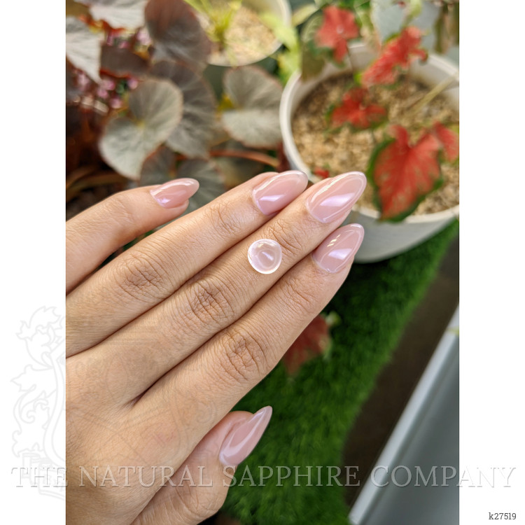 2.98 Ct. Pink Cabochon Rose Quartz from Ceylon (Sri Lanka)
