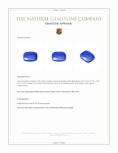 3.58 Ct. Lapis from Afghanistan Appraisal